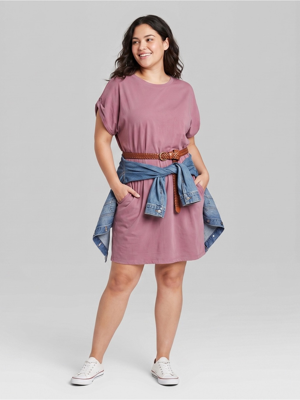 Smash + Tess Mauve T-Shirt Dress